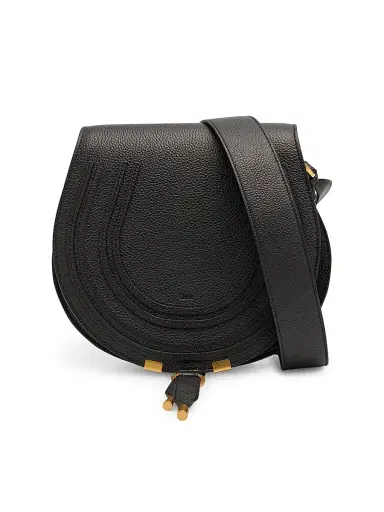 Chloé Women's Marcie Leather Saddle Bag - Black | Thumbnail 1 Chloé Women's Marcie Leather Saddle Bag - Black | Thumbnail 1