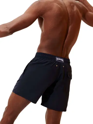 Vilebrequin Men's Unis Swim Trunks - Navy | Thumbnail 3 Vilebrequin Men's Unis Swim Trunks - Navy | Thumbnail 3