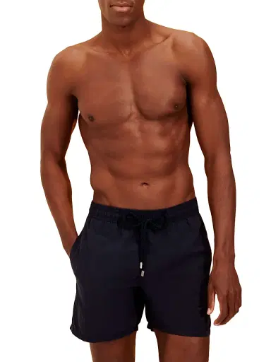 Vilebrequin Men's Unis Swim Trunks - Navy | Thumbnail 4 Vilebrequin Men's Unis Swim Trunks - Navy | Thumbnail 4