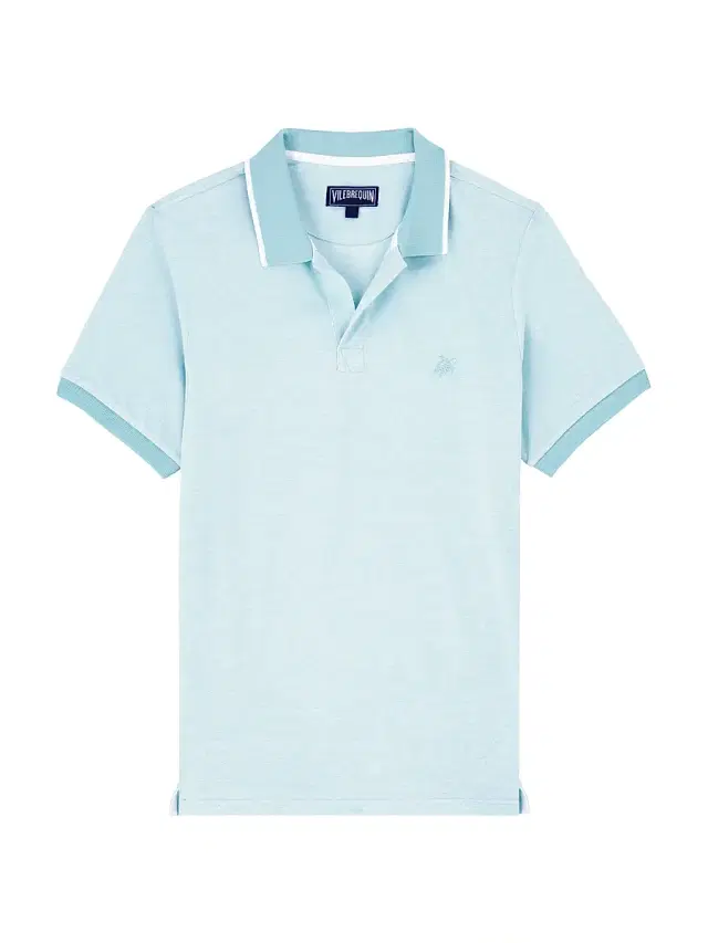 Men's Cotton Polo Shirt - Light Blue Men's Cotton Polo Shirt - Light Blue