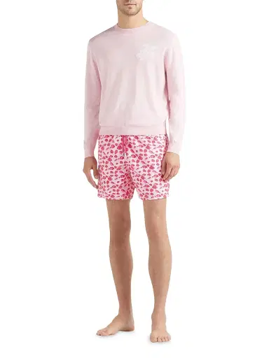 Vilebrequin Men's Turtle Cotton Crewneck Sweater - Pivoine - Size XXL | Thumbnail 2 Vilebrequin Men's Turtle Cotton Crewneck Sweater - Pivoine - Size XXL | Thumbnail 2