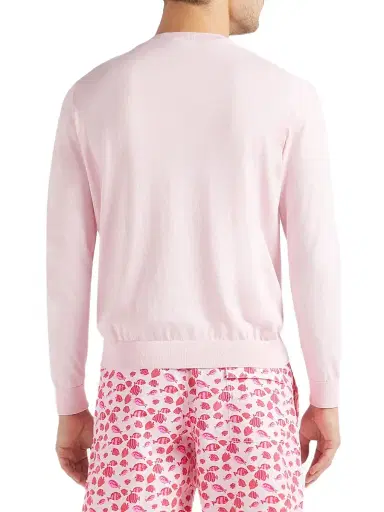 Vilebrequin Men's Turtle Cotton Crewneck Sweater - Pivoine - Size XXL | Thumbnail 5 Vilebrequin Men's Turtle Cotton Crewneck Sweater - Pivoine - Size XXL | Thumbnail 5