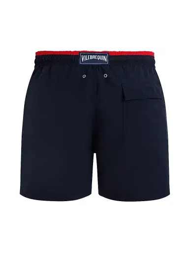 Vilebrequin Men's Unis Swim Shorts - Marine Rouge | Thumbnail 2 Vilebrequin Men's Unis Swim Shorts - Marine Rouge | Thumbnail 2