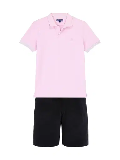 Vilebrequin Men's Cotton Polo Shirt - Guimauve | Thumbnail 2 Vilebrequin Men's Cotton Polo Shirt - Guimauve | Thumbnail 2