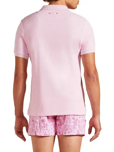 Vilebrequin Men's Cotton Polo Shirt - Guimauve | Thumbnail 5 Vilebrequin Men's Cotton Polo Shirt - Guimauve | Thumbnail 5