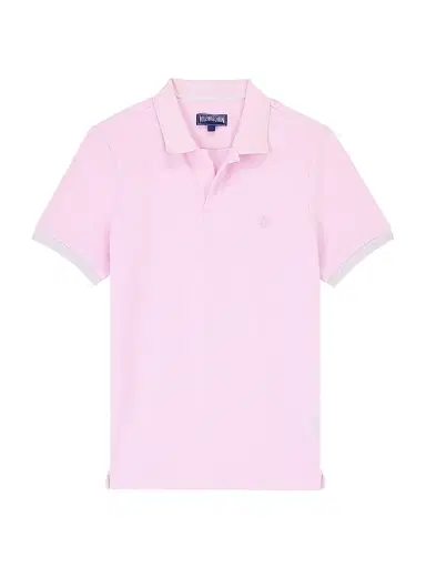 Vilebrequin Men's Cotton Polo Shirt - Guimauve | Thumbnail 1 Vilebrequin Men's Cotton Polo Shirt - Guimauve | Thumbnail 1