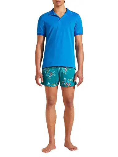 Vilebrequin Men's Cotton Polo Shirt - Palace | Thumbnail 3 Vilebrequin Men's Cotton Polo Shirt - Palace | Thumbnail 3