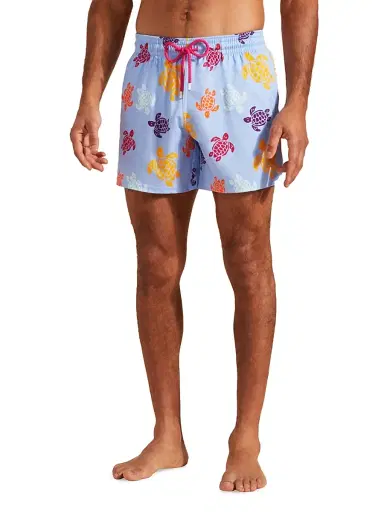 Vilebrequin Men's Multicolor Tortoise Swim Trunks | Thumbnail 4 Vilebrequin Men's Multicolor Tortoise Swim Trunks | Thumbnail 4