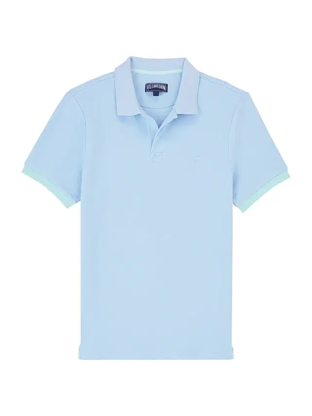 Men's Cotton Polo Shirt - Light Blue Men's Cotton Polo Shirt - Light Blue