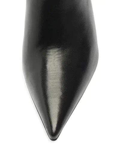 Schutz Women's Mikki 85MM Leather Stiletto Booties - Black - Size 11 | Thumbnail 5 Schutz Women's Mikki 85MM Leather Stiletto Booties - Black - Size 11 | Thumbnail 5