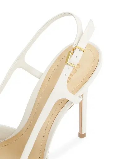 Schutz Women's Boris 0MM Leather Slingback Pumps - Pearl | Thumbnail 5 Schutz Women's Boris 0MM Leather Slingback Pumps - Pearl | Thumbnail 5