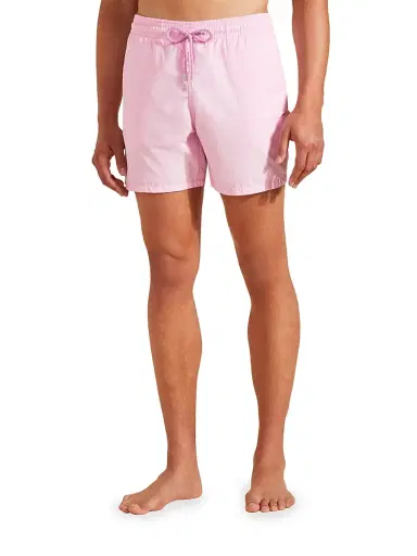 Vilebrequin Men's Moorea Drawstring Swim Shorts - Pink | Thumbnail 4 Vilebrequin Men's Moorea Drawstring Swim Shorts - Pink | Thumbnail 4