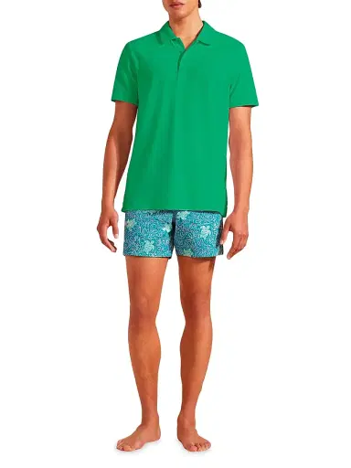 Vilebrequin Men's Terry Cloth Polo Shirt - Laser | Thumbnail 2 Vilebrequin Men's Terry Cloth Polo Shirt - Laser | Thumbnail 2