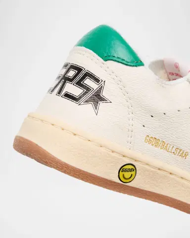 Golden Goose Kid 's Ballstar Low-Top Leather Sneakers | Thumbnail 3 Golden Goose Kid 's Ballstar Low-Top Leather Sneakers | Thumbnail 3