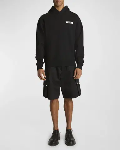 Jacquemus Men's Grosgrain Logo Hoodie | Thumbnail 2 Jacquemus Men's Grosgrain Logo Hoodie | Thumbnail 2