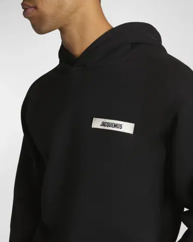 Jacquemus Men's Grosgrain Logo Hoodie | Thumbnail 7 Jacquemus Men's Grosgrain Logo Hoodie | Thumbnail 7