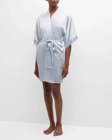 Christine Lingerie Bijoux Short Silk Robe | Thumbnail 2 Christine Lingerie Bijoux Short Silk Robe | Thumbnail 2