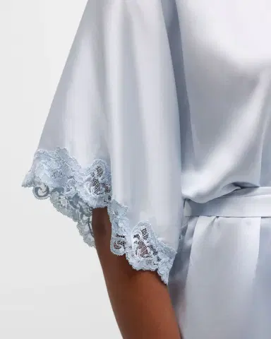 Christine Lingerie Bijoux Short Silk Robe | Thumbnail 5 Christine Lingerie Bijoux Short Silk Robe | Thumbnail 5