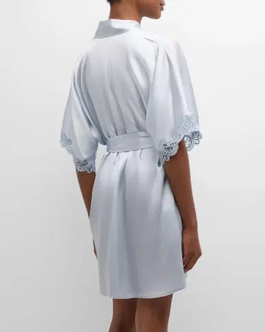 Christine Lingerie Bijoux Short Silk Robe | Thumbnail 6 Christine Lingerie Bijoux Short Silk Robe | Thumbnail 6