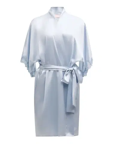 Christine Lingerie Bijoux Short Silk Robe | Thumbnail 1 Christine Lingerie Bijoux Short Silk Robe | Thumbnail 1