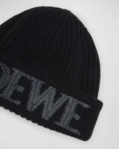 Loewe Blurred Logo Wool Beanie | Thumbnail 2 Loewe Blurred Logo Wool Beanie | Thumbnail 2