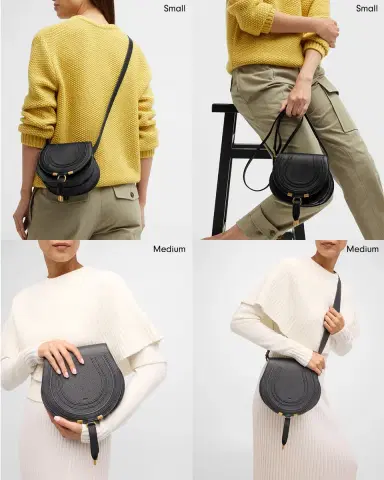 Chloé Marcie Medium Slim Crossbody Bag in Grained Calfskin | Thumbnail 7 Chloé Marcie Medium Slim Crossbody Bag in Grained Calfskin | Thumbnail 7