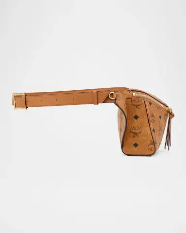 MCM Visetos Zip Faux Leather Shoulder Bag | Thumbnail 5 MCM Visetos Zip Faux Leather Shoulder Bag | Thumbnail 5