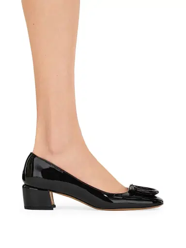 Ferragamo Women's Mara 40MM Patent Leather Pumps - Nero - Size 7 | Thumbnail 6 Ferragamo Women's Mara 40MM Patent Leather Pumps - Nero - Size 7 | Thumbnail 6