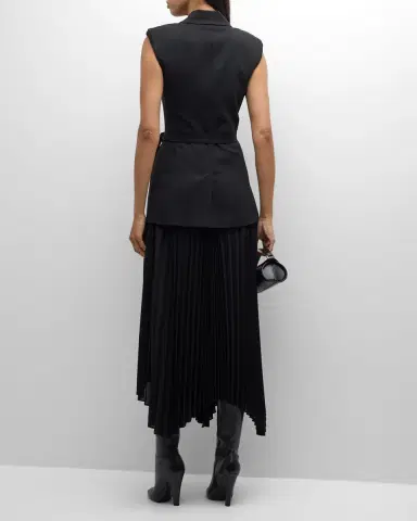 SIMKHAI Helena Combo Blazer Sleeveless Midi Dress | Thumbnail 4 SIMKHAI Helena Combo Blazer Sleeveless Midi Dress | Thumbnail 4