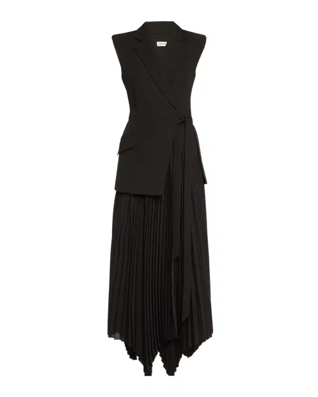 Helena Combo Blazer Sleeveless Midi Dress Helena Combo Blazer Sleeveless Midi Dress