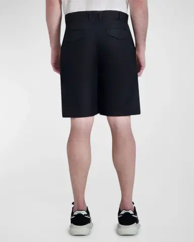 Karl Lagerfeld Paris Men's Pleated Drawcord Shorts | Thumbnail 3 Karl Lagerfeld Paris Men's Pleated Drawcord Shorts | Thumbnail 3