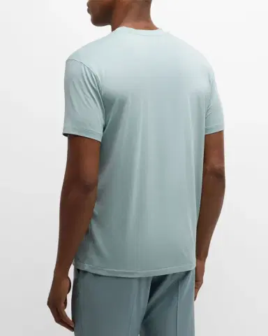 Tom Ford Men's Lyocell-Cotton Crewneck T-Shirt | Thumbnail 3 Tom Ford Men's Lyocell-Cotton Crewneck T-Shirt | Thumbnail 3