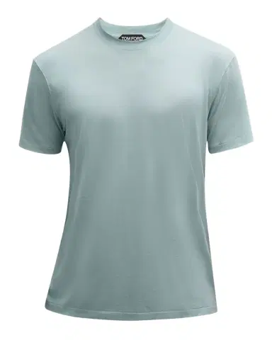Tom Ford Men's Lyocell-Cotton Crewneck T-Shirt | Thumbnail 1 Tom Ford Men's Lyocell-Cotton Crewneck T-Shirt | Thumbnail 1