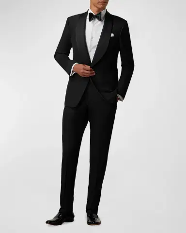 Ralph Lauren Purple Label Men's Gregory Hand-Tailored Wool Shawl Tuxedo | Thumbnail 2 Ralph Lauren Purple Label Men's Gregory Hand-Tailored Wool Shawl Tuxedo | Thumbnail 2