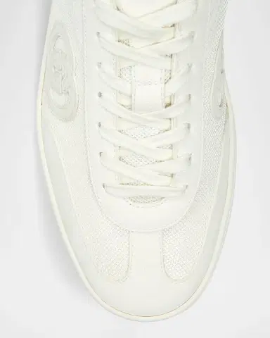 Gucci Men's G75 Canvas and Suede T-Toe Low-Top Sneakers | Thumbnail 5 Gucci Men's G75 Canvas and Suede T-Toe Low-Top Sneakers | Thumbnail 5
