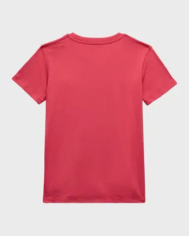 Moncler Girl's Embroidered Logo-Print T-Shirt, Size -6 | Thumbnail 2 Moncler Girl's Embroidered Logo-Print T-Shirt, Size -6 | Thumbnail 2