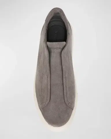 Vince Men's Lakewood Suede Low-Top Sneakers | Thumbnail 4 Vince Men's Lakewood Suede Low-Top Sneakers | Thumbnail 4
