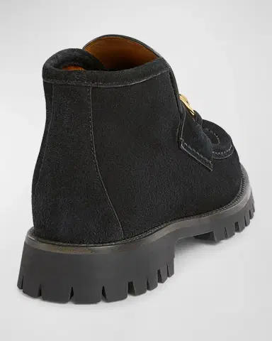 Gucci Sylke Suede Horsebit Booties | Thumbnail 3 Gucci Sylke Suede Horsebit Booties | Thumbnail 3