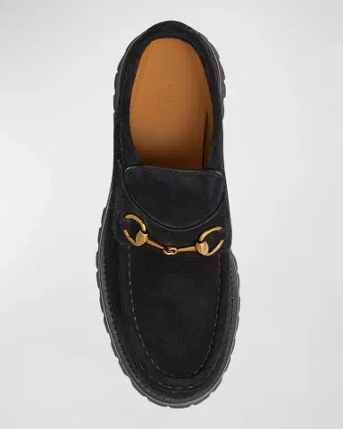 Gucci Sylke Suede Horsebit Booties | Thumbnail 4 Gucci Sylke Suede Horsebit Booties | Thumbnail 4