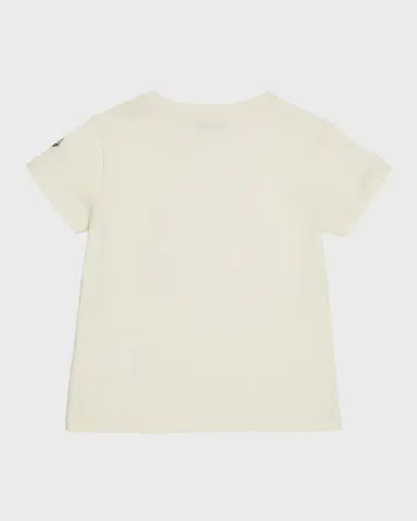 Moncler Girl's Embellished Bell Logo T-Shirt, Size -6 | Thumbnail 2 Moncler Girl's Embellished Bell Logo T-Shirt, Size -6 | Thumbnail 2