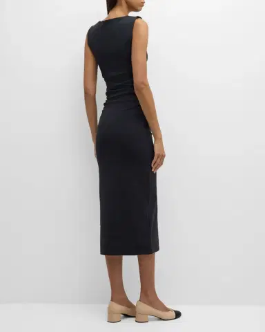 Veronica Beard Charissa High-Neck Midi Dress | Thumbnail 6 Veronica Beard Charissa High-Neck Midi Dress | Thumbnail 6