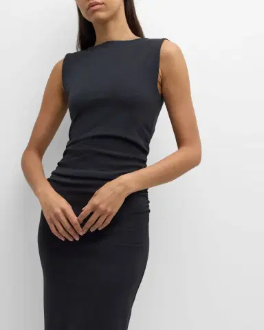 Veronica Beard Charissa High-Neck Midi Dress | Thumbnail 7 Veronica Beard Charissa High-Neck Midi Dress | Thumbnail 7