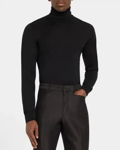 Tom Ford Men's Fine-Gauge Cashmere Turtleneck Sweater | Thumbnail 2 Tom Ford Men's Fine-Gauge Cashmere Turtleneck Sweater | Thumbnail 2