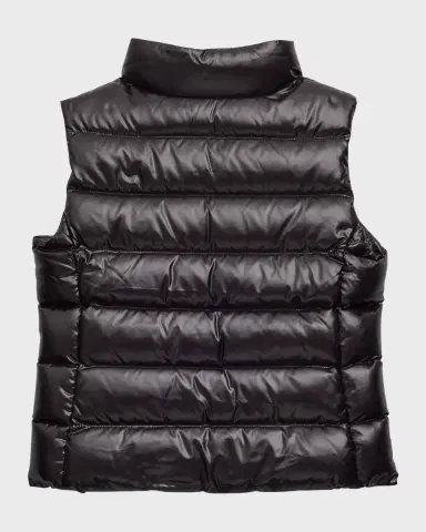 Moncler Girl's Ghany Quilted Puffer Down Vest | Thumbnail 2 Moncler Girl's Ghany Quilted Puffer Down Vest | Thumbnail 2