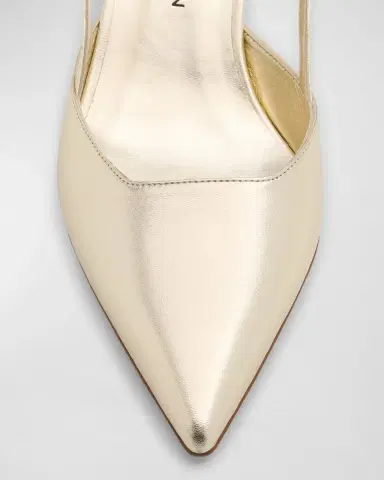 Stuart Weitzman Vinnie Metallic Kitten Slingback Pumps | Thumbnail 6 Stuart Weitzman Vinnie Metallic Kitten Slingback Pumps | Thumbnail 6