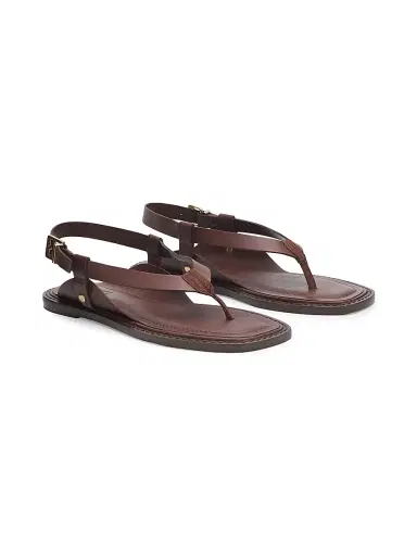 Schutz Women's Lorraine 25MM Leather Sandals - Root Brown - Size 5.5 | Thumbnail 2 Schutz Women's Lorraine 25MM Leather Sandals - Root Brown - Size 5.5 | Thumbnail 2