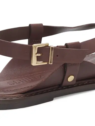 Schutz Women's Lorraine 25MM Leather Sandals - Root Brown - Size 5.5 | Thumbnail 5 Schutz Women's Lorraine 25MM Leather Sandals - Root Brown - Size 5.5 | Thumbnail 5