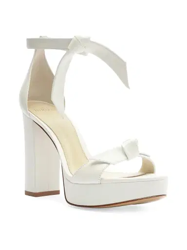 Alexandre Birman Women's Mabeleh 110MM Bow Leather Platform Sandals - White - Size 10 | Thumbnail 2 Alexandre Birman Women's Mabeleh 110MM Bow Leather Platform Sandals - White - Size 10 | Thumbnail 2