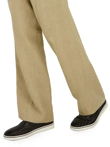 Ferragamo Men's Alfie Braided Leather Slip-On Shoes | Thumbnail 2 Ferragamo Men's Alfie Braided Leather Slip-On Shoes | Thumbnail 2