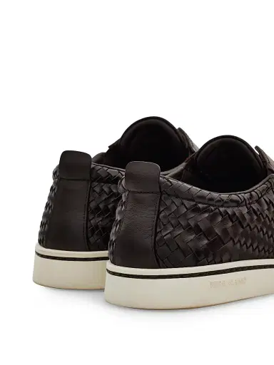 Ferragamo Men's Alfie Braided Leather Slip-On Shoes | Thumbnail 7 Ferragamo Men's Alfie Braided Leather Slip-On Shoes | Thumbnail 7